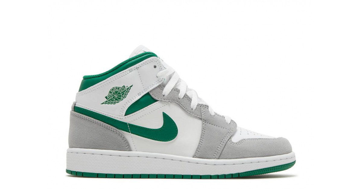 Air Jordan 1 Mid SE White Pine Green Smoke Grey (GS) - DC7248-103 | The  Last Step