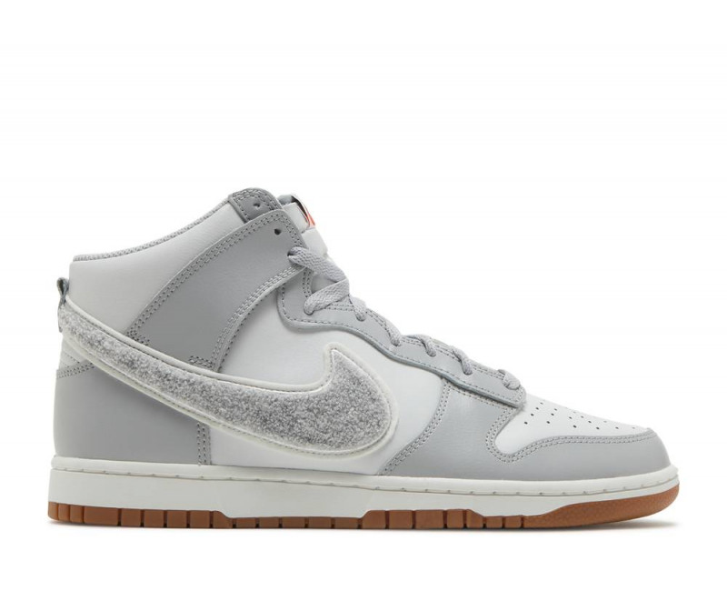 Nike Dunk High University Chenille Swoosh Light Smoke Grey - DR8805-003 ...