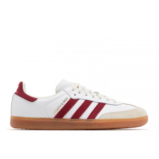 adidas Samba Sporty & Rich White Collegiate Burgundy - IF5660