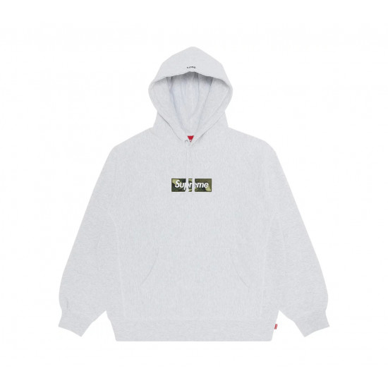 Supreme Box Logo Hooded Sweatshirt (FW23) Ash Grey - FW23BOGOGREY