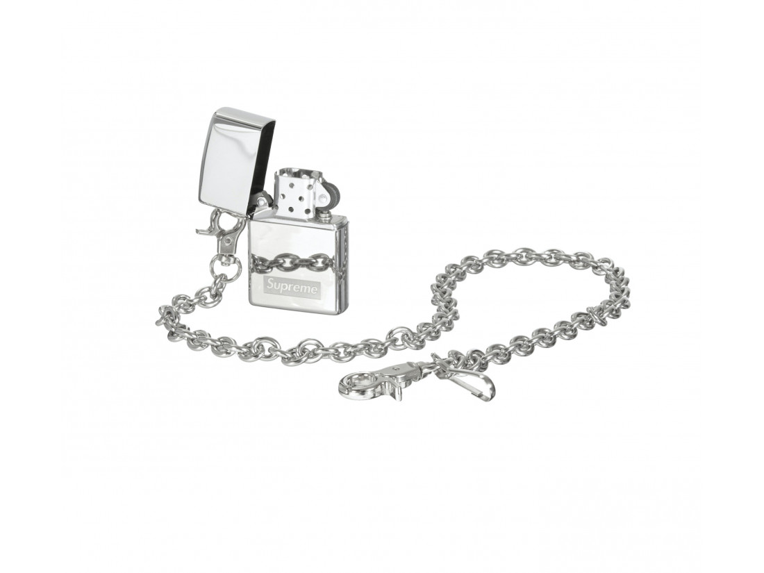 Supreme Chain Zippo Silver