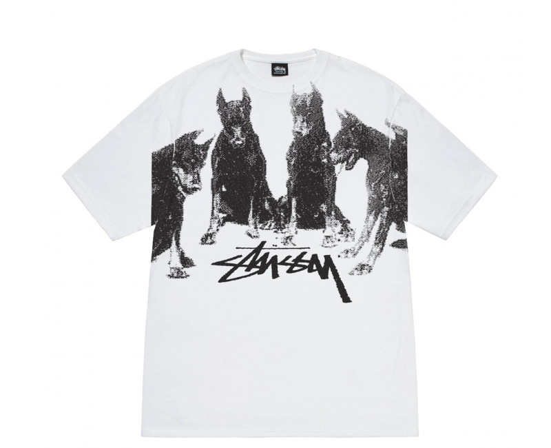 Stussy Dobermans Tee White - SDTW2024 | The Last Step